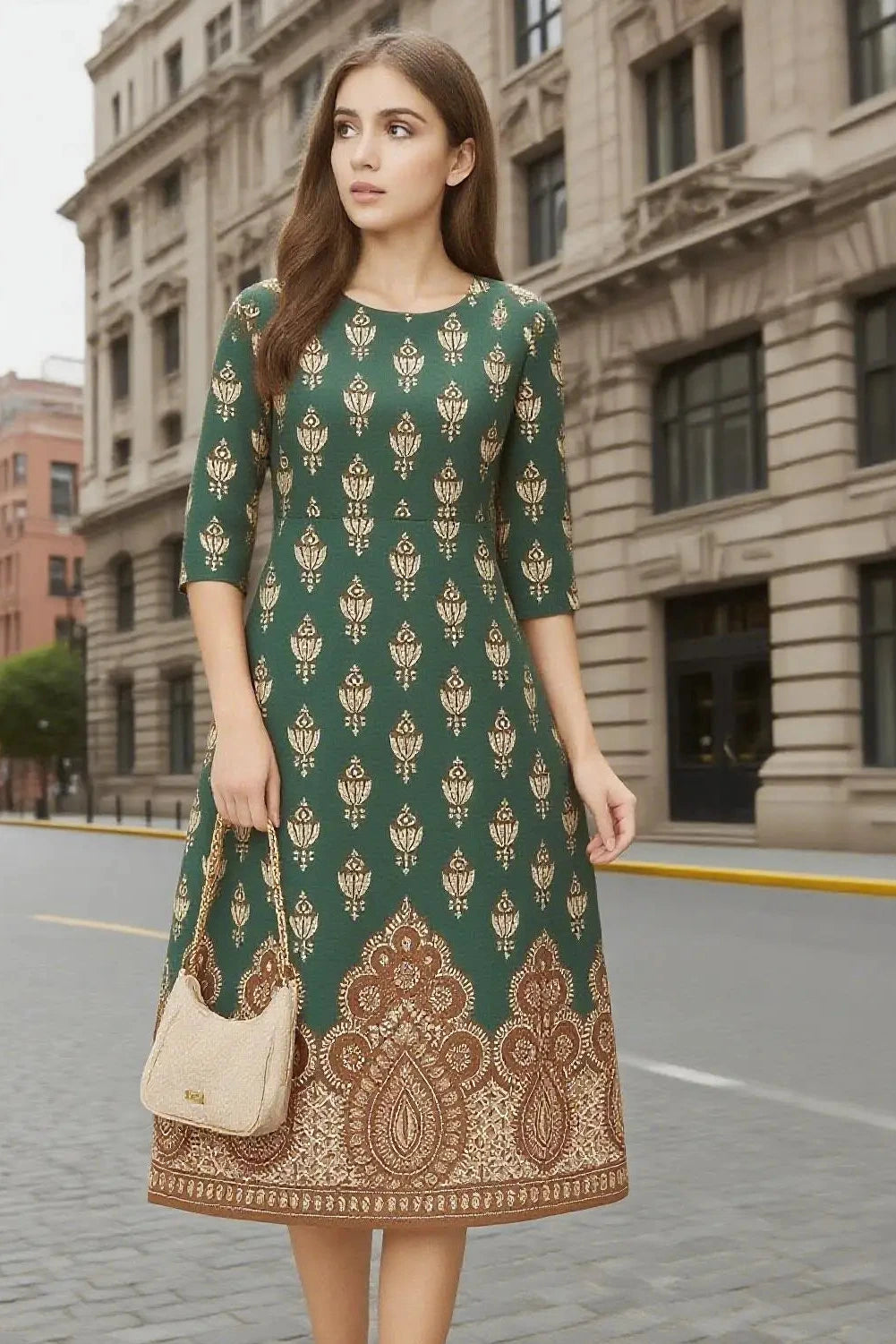 Women's Straight-Cut Abaya – Casual Modest Dress