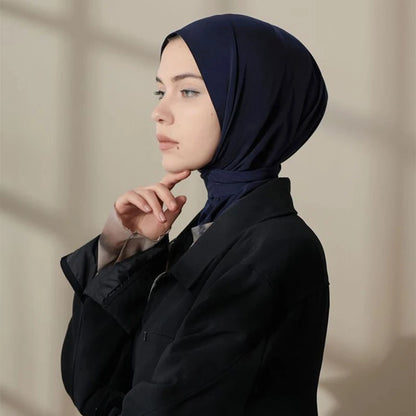 Modal Cotton Hijab Underscarf - Solid Color Turban Cap