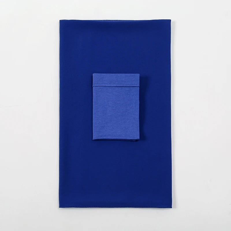 2-Piece Chiffon Hijab & Matching Undercap Set – Plain Shawl with Inner Cap for Women | 42 Colors