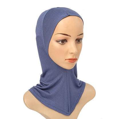 Women's Full-Cover Ninja Underscarf Bonnet – High-Stretch Cotton Jersey, 28 Colors