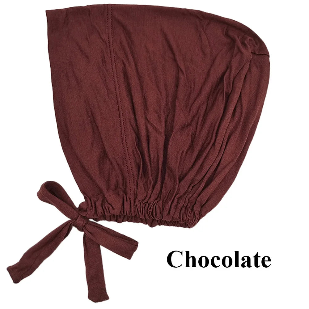 Soft Modal Inner Hijab Cap – Islamic Underscarf Bonnet (24 Colors)