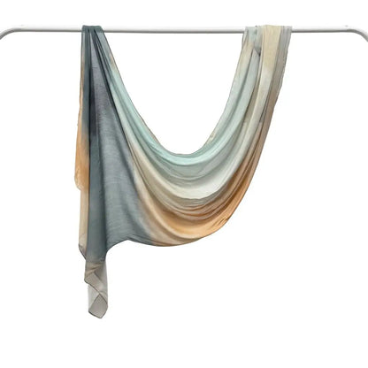 Patterned Voile Hijab Scarf - 170x70cm Modal Headscarf