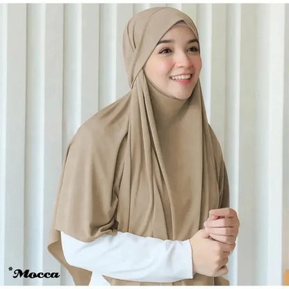 Instant Khimar Hijab & Turban for Women | Plain Two-Piece Headwrap | 9 Colors