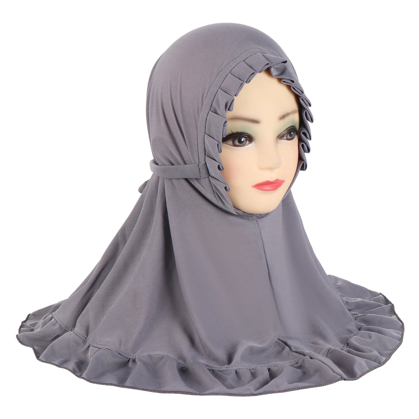 Girls Pull-On Amira Hijab – Ages 3–6, Soft Stretch Jersey, 11 Colors