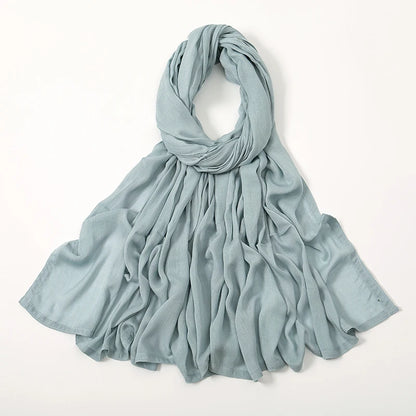 Women's Plain Modal Hijab Scarf – Lightweight Everyday Headscarf