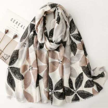 Printed Tassel Hijab Scarf & Shawl for Women | 88×180cm Bohemian Wrap | 60 Designs