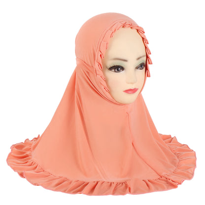 Girls Pull-On Amira Hijab – Ages 3–6, Soft Stretch Jersey, 11 Colors
