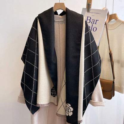 Luxury Plaid Winter Scarf & Shawl for Women | Thick Pashmina Hijab Wrap | 5 Colors