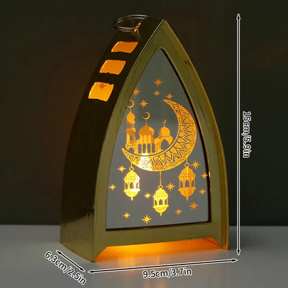 Ramadan LED Candle Lantern – Islamic Flameless Night Light for Eid & Home Decor | 9 Designs