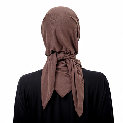 Jersey Triangle Hijab Scarf – Soft Solid Color Shawl & Head Wrap (Single & 2-Piece Sets)