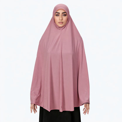 Solid Color Long Hijab Shawl – 130 × 113 cm