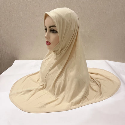 Women's Instant Hijab Scarf – Lightweight Linen Jersey Head Wrap, 13 Colors