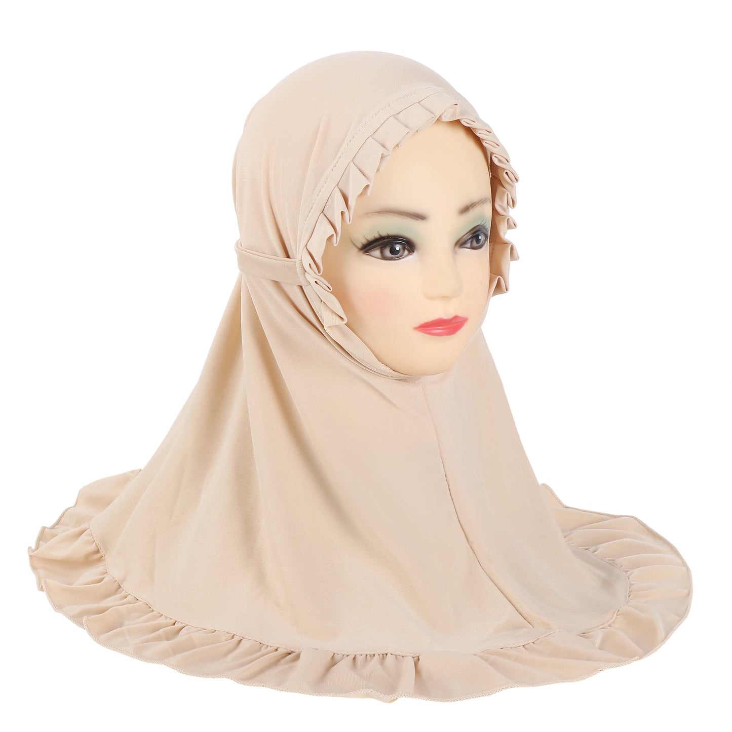Girls Pull-On Amira Hijab – Ages 3–6, Soft Stretch Jersey, 11 Colors