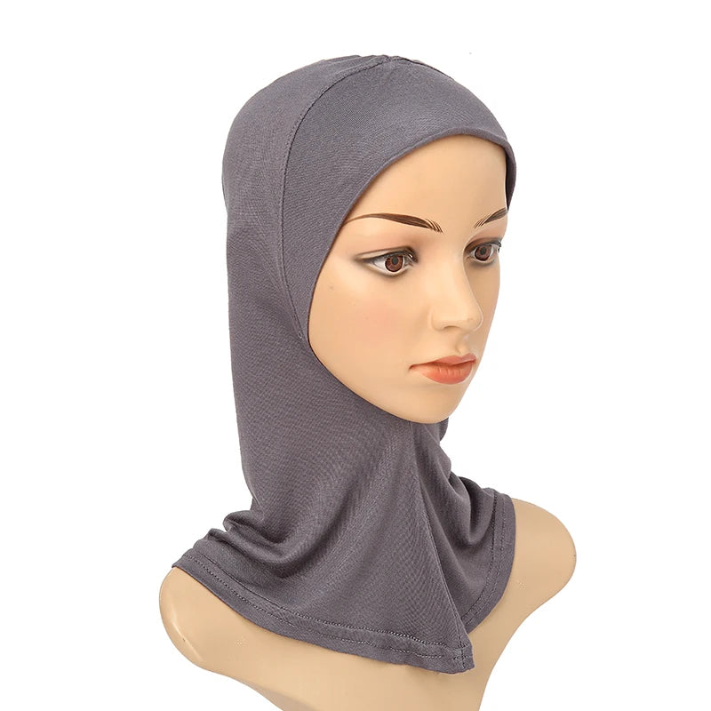 Women's Full-Cover Ninja Underscarf Bonnet – High-Stretch Cotton Jersey, 28 Colors