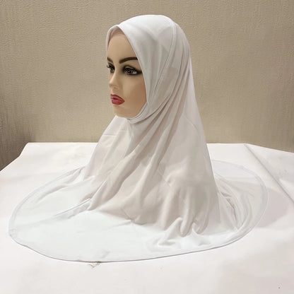 Women's Instant Hijab Scarf – Lightweight Linen Jersey Head Wrap, 13 Colors