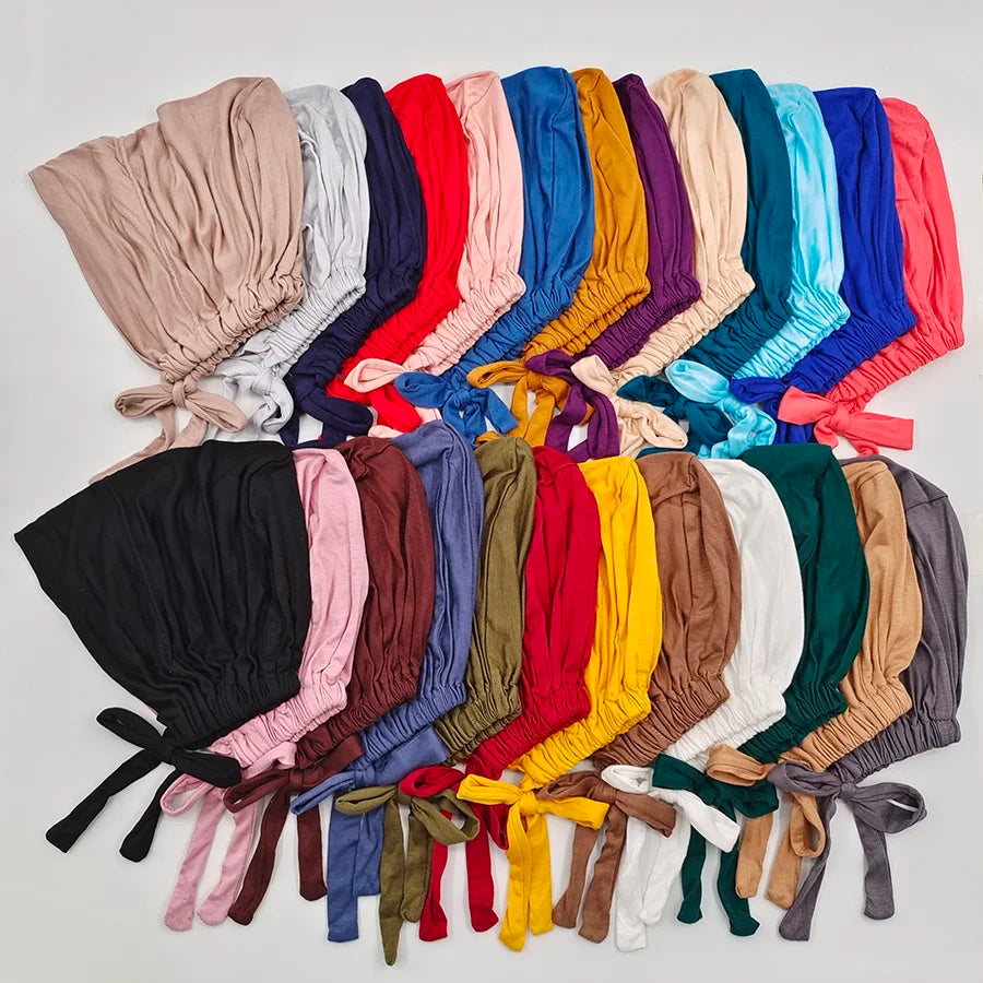 Soft Modal Inner Hijab Cap – Islamic Underscarf Bonnet (24 Colors)