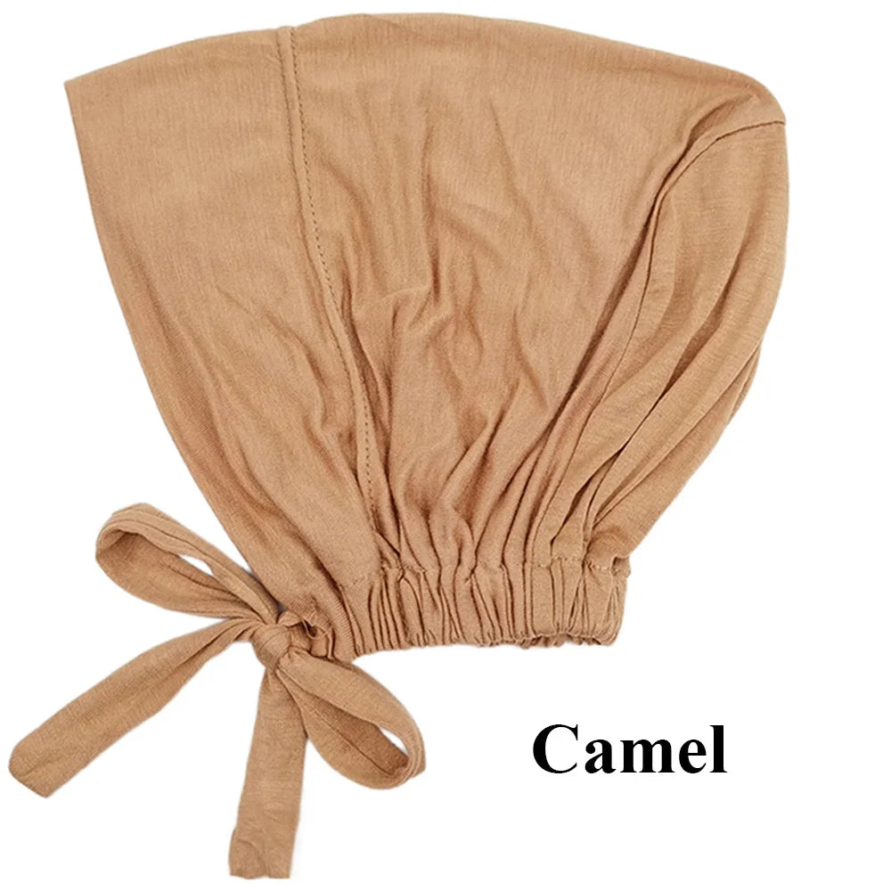 Soft Modal Inner Hijab Cap – Islamic Underscarf Bonnet (24 Colors)