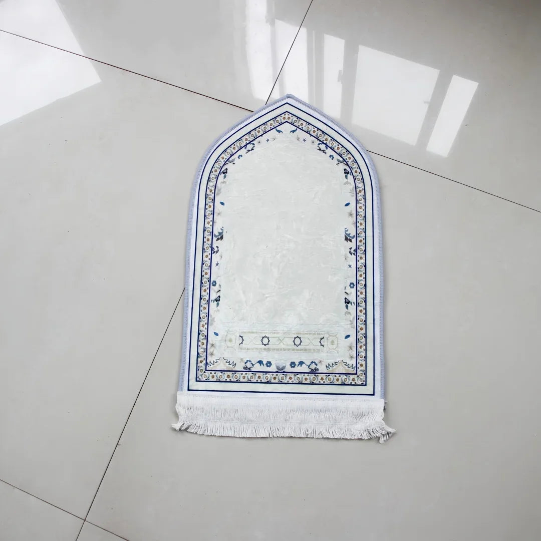 Portable Travel Prayer Mat – Thick Soft Non-Slip Muslim Rug | 35×60cm | 7 Colors & Prints