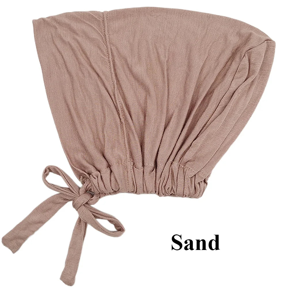 Soft Modal Inner Hijab Cap – Islamic Underscarf Bonnet (24 Colors)