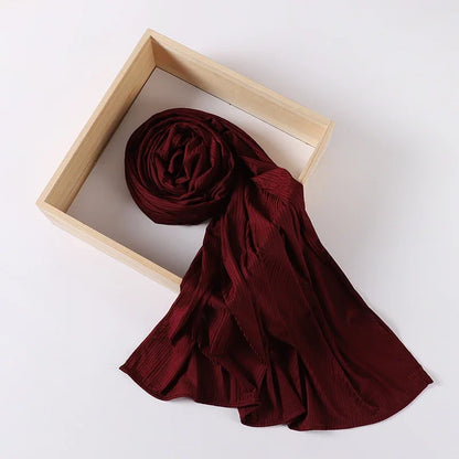 Ribbed Jersey Hijab - Soft Plain Scarf 70x175cm