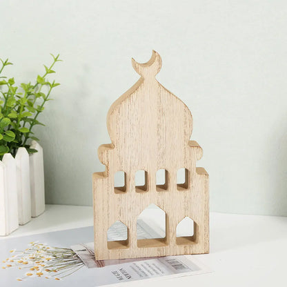 Ramadan Wooden Ornament – Islamic Home Decoration