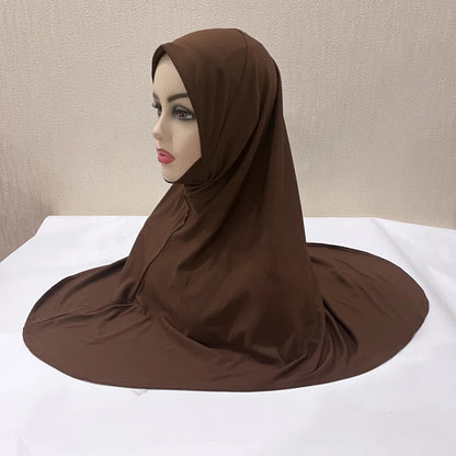 Women's Instant Hijab Scarf – Lightweight Linen Jersey Head Wrap, 13 Colors