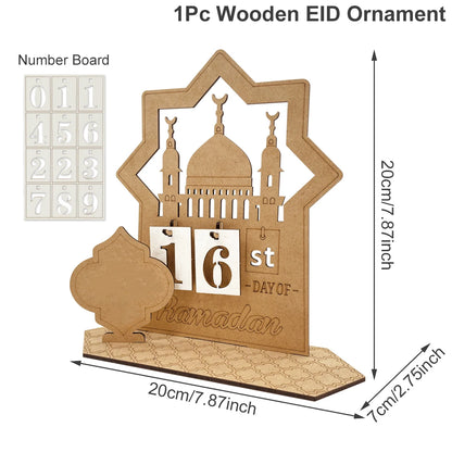 Ramadan Countdown Calendar – Eid Mubarak Home Decoration Ornament