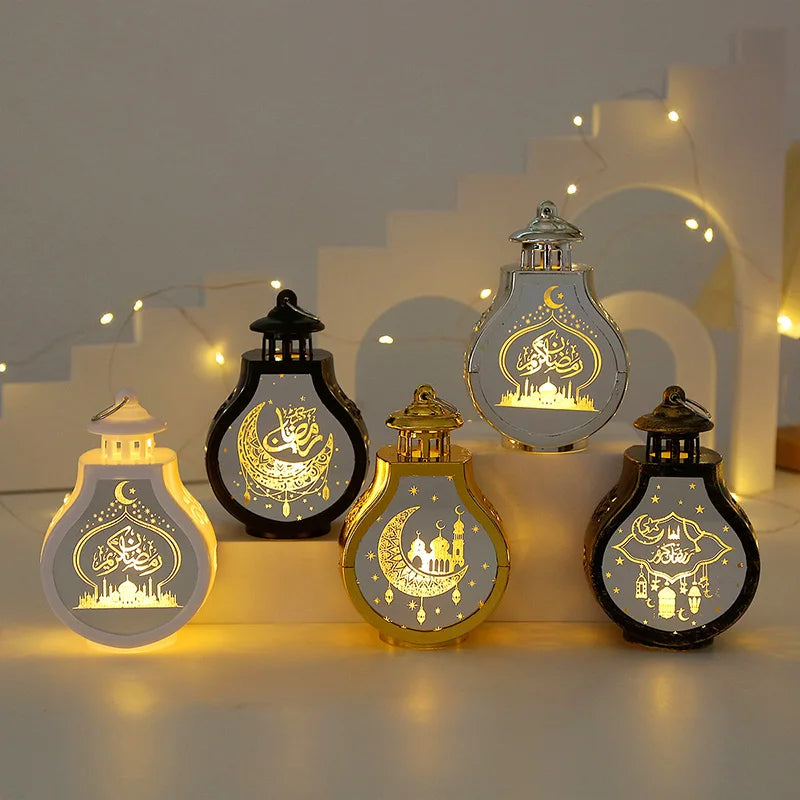 Ramadan LED Candle Lantern – Islamic Flameless Night Light for Eid & Home Decor | 9 Designs