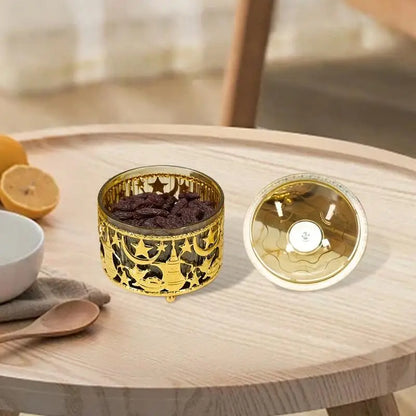 Ramadan Sweets Candy Tray – Middle Eastern Metal Serving Box for Eid & Festive Occasions