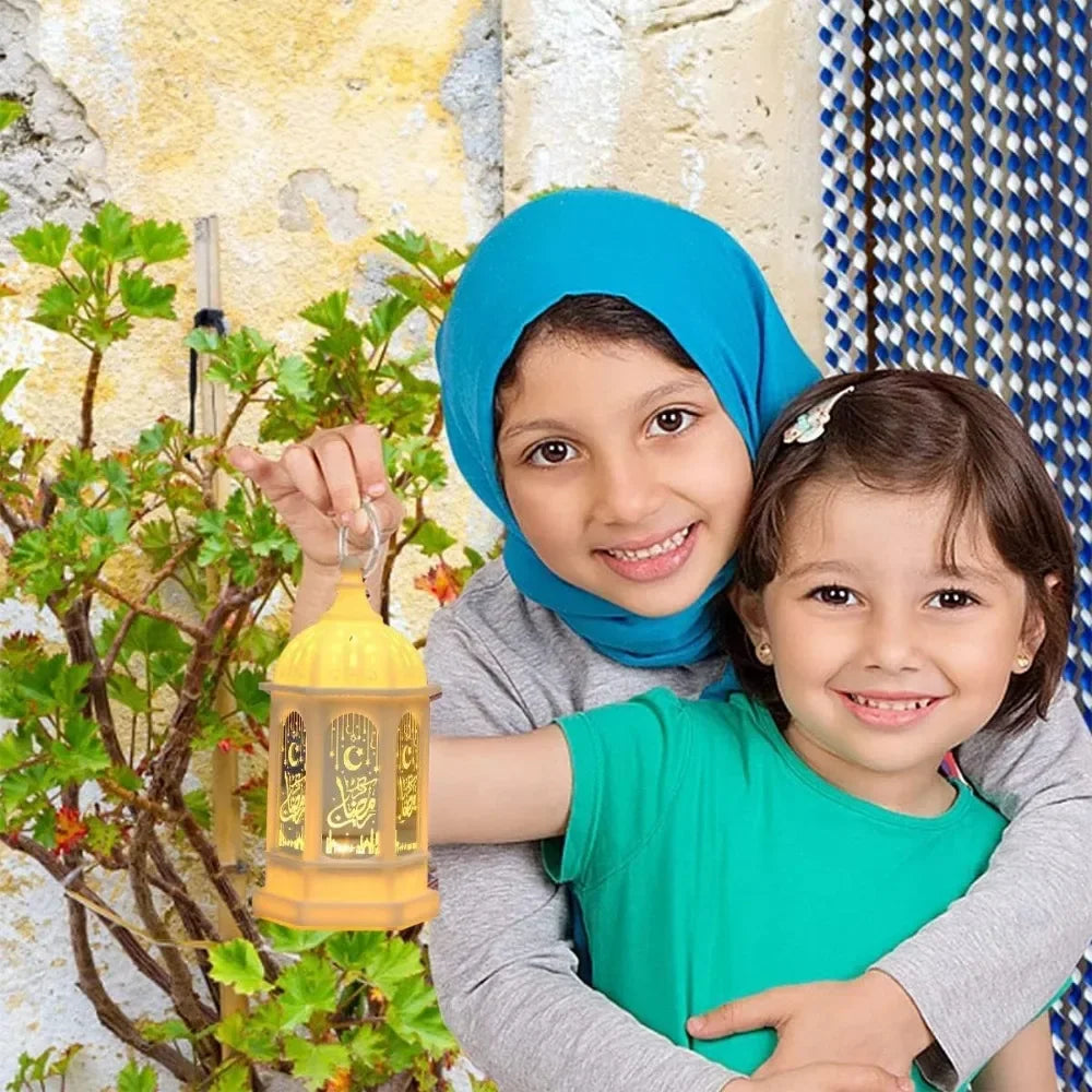 Eid Mubarak LED Lantern - Ramadan Decorative Night Light
