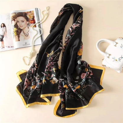 Printed Polyester Hijab Scarf & Shawl - 180x90cm Women's Wrap