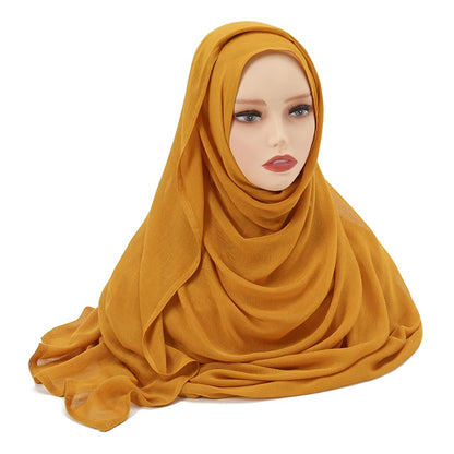Women's Plain Modal Hijab Scarf – Lightweight Everyday Headscarf