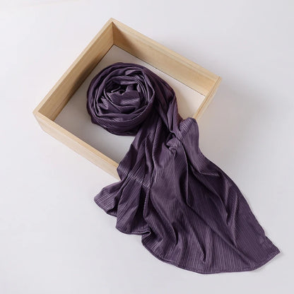 Ribbed Jersey Hijab - Soft Plain Scarf 70x175cm