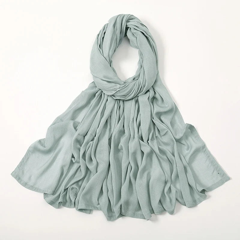 Women's Plain Modal Hijab Scarf – Lightweight Everyday Headscarf