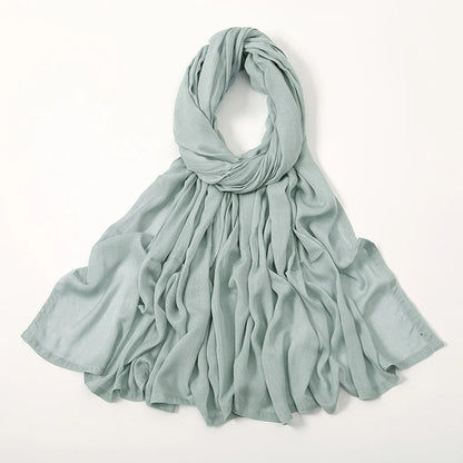 Women's Plain Modal Hijab Scarf – Lightweight Everyday Headscarf