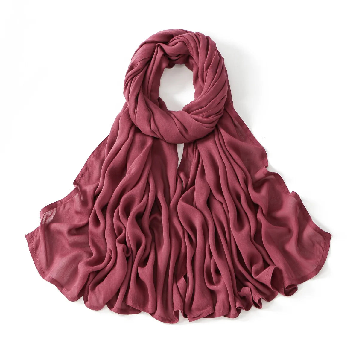 Soft Cotton Hijab for Women | Elegant Muslim Headscarf | 44 Colors | 190×85cm