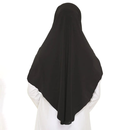 Women's XL Instant Hijab Scarf – Oversized Woven Polyester, 18 Colors
