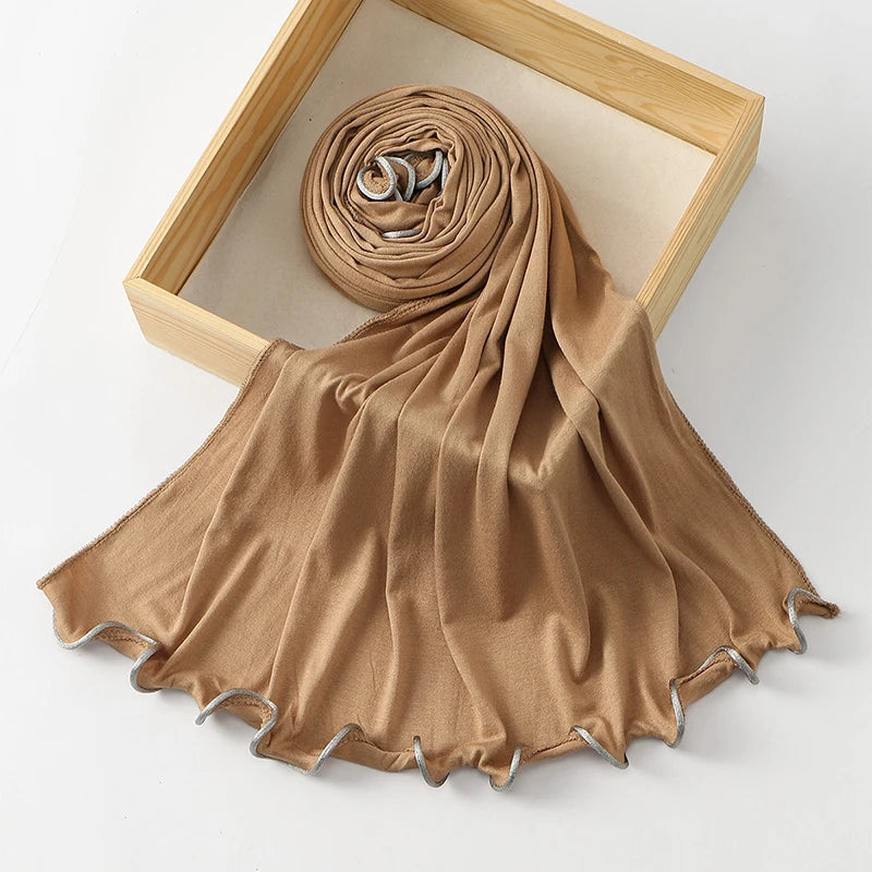 Modal Cotton Jersey Hijab - Stretch Scarf 170x55cm