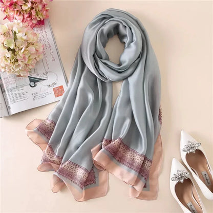 Printed Polyester Hijab Scarf & Shawl - 180x90cm Women's Wrap