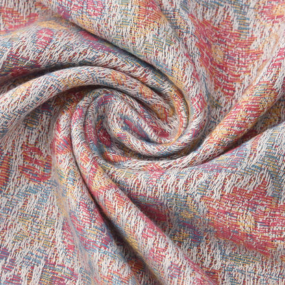 Women's Jacquard Tassel Hijab Scarf – Floral Pashmina Shawl