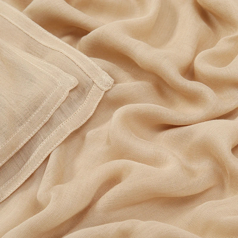 Women's Plain Modal Hijab Scarf – Lightweight Everyday Headscarf