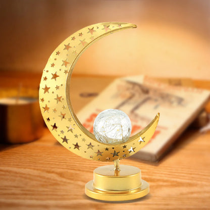 LED Ramadan Decorative Night Light - Wrought Iron Eid Table Lamp