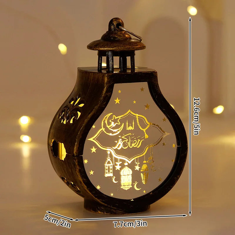 Ramadan LED Candle Lantern – Islamic Flameless Night Light for Eid & Home Decor | 9 Designs