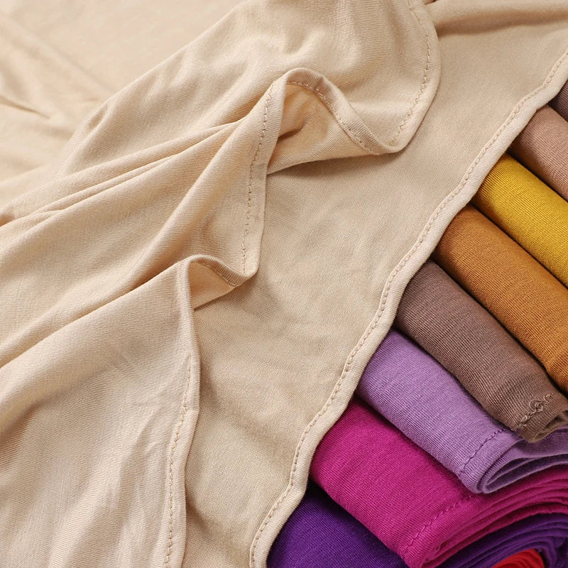 Jersey Instant Hijab – Plain Scarf, 180 × 70 cm