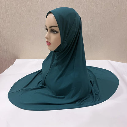 Women's Instant Hijab Scarf – Lightweight Linen Jersey Head Wrap, 13 Colors
