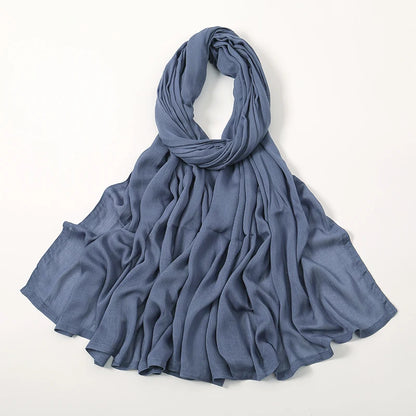 Women's Plain Modal Hijab Scarf – Lightweight Everyday Headscarf