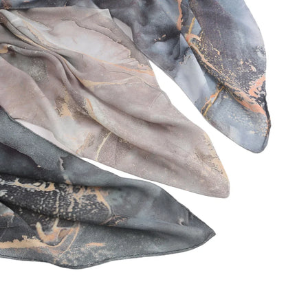 Patterned Voile Hijab Scarf - 170x70cm Modal Headscarf