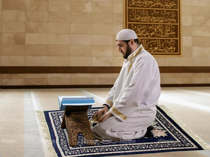Soft Islamic Prayer Mat | Comfortable Muslim Prayer Rug for Daily Worship & Ramadan
