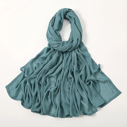 Women's Plain Modal Hijab Scarf – Lightweight Everyday Headscarf