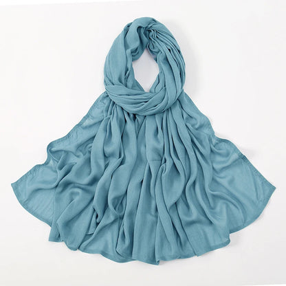 Women's Plain Modal Hijab Scarf – Lightweight Everyday Headscarf